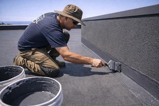 Guardian Seal Pro application on a membrane roof